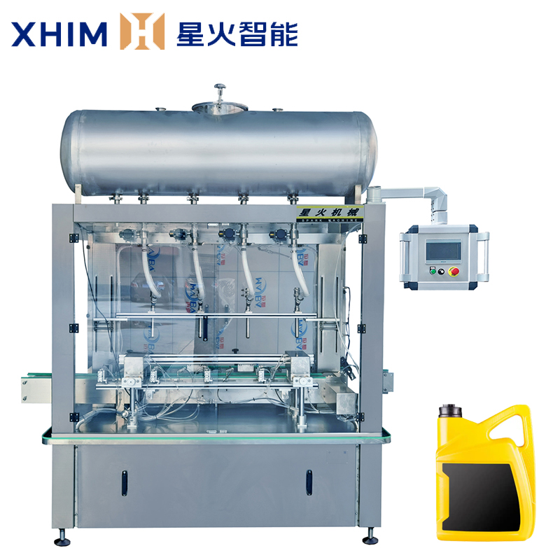 自動(dòng)化四頭稱(chēng)重灌裝機(jī)-液體智能灌