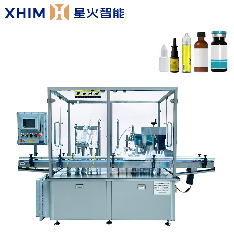 小型自動灌裝旋蓋一體機-液體灌裝機設(shè)備