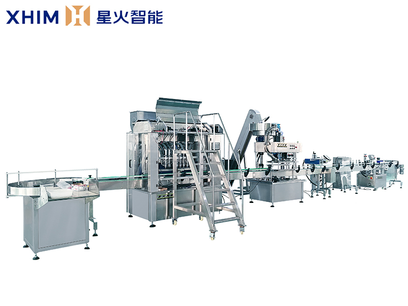全自動(dòng)8頭醬料灌裝機(jī)-顆粒醬灌裝生產(chǎn)線(xiàn)