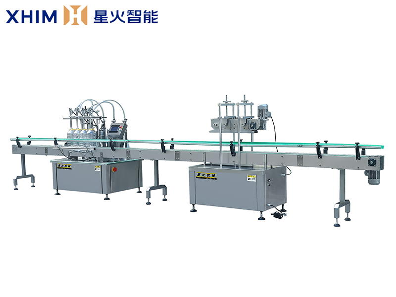 全自動油料灌裝機(jī)生產(chǎn)線-液體定量灌裝