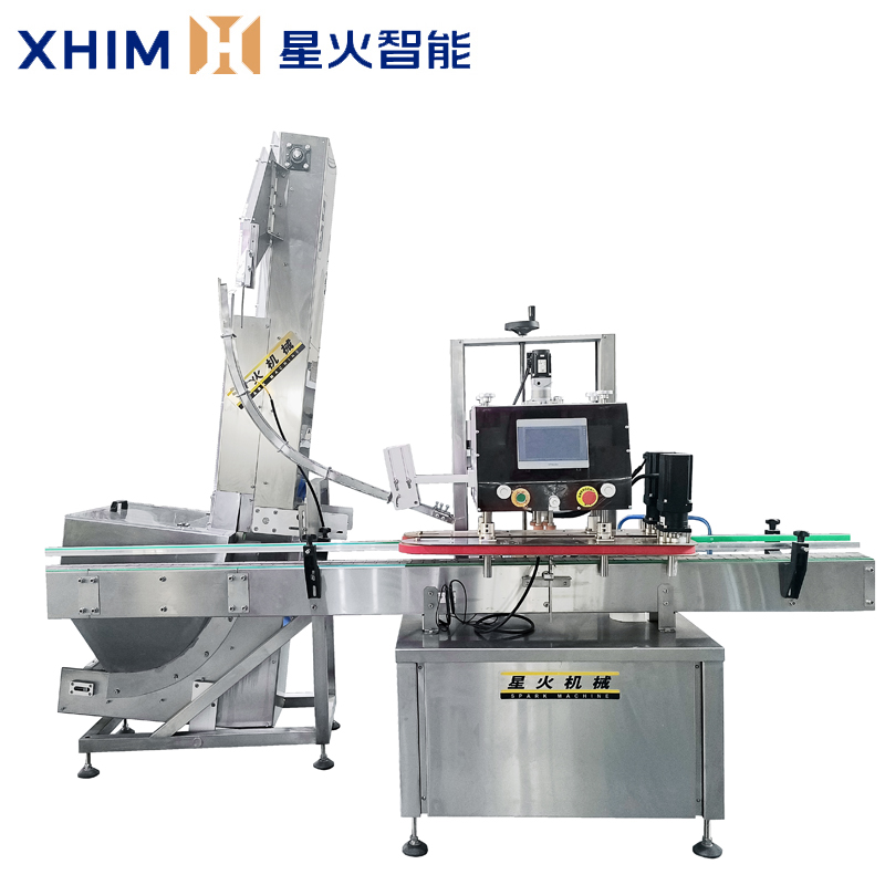 全自動(dòng)上蓋旋蓋機(jī)-塑料玻璃瓶自動(dòng)旋蓋機(jī)