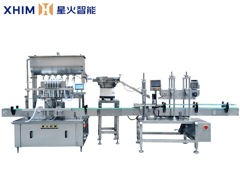 全自動芝麻油灌裝壓蓋生產(chǎn)線